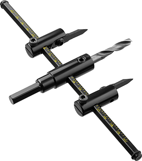 Сверло регулируемое STAYER "Балеринка" 2944-200 40-200 мм, двурезцовое, по дереву - фото 3