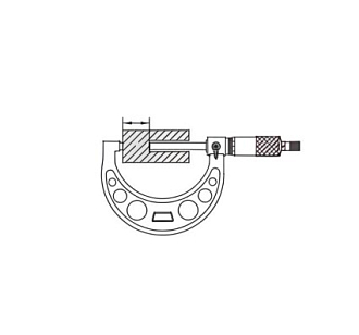 Микрометр МК-75, 50-75мм, 0.01мм длинный микрометрический винт, INSIZE - фото 3