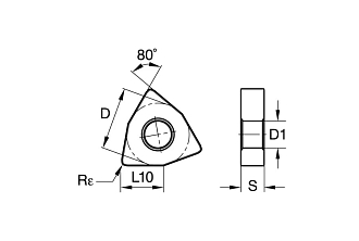 WNMU040304EN GM LF6018 токарная пластина Deskar - фото 3