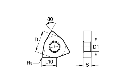 Фото 2 товара WNMU040304EN GM LF6018 токарная пластина Deskar