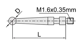 Щуп для ИРБ ф1.0х13.5мм стальной, INSIZE - фото 2