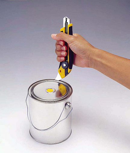 Фото 5 товара OLFA 18 мм, сегментированное лезвие, трещоточный фиксатор, Нож OL-L-5