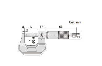 Микрометр МК-50, 25-50мм, 0.01мм, INSIZE - фото 2