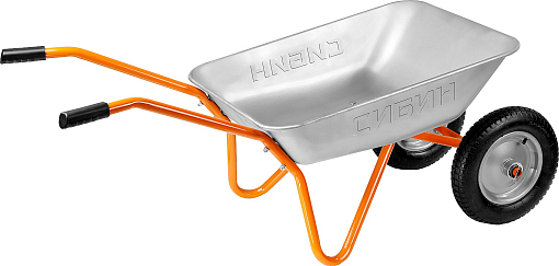 Фото 2 товара Тачка садовая двухколесная СИБИН СТ-21 39909_z01 100 кг, 65 л
