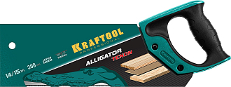 Ножовка с обушком для стусла (пила) KraftMaxTENON 15228-30 KRAFTOOL 14/15 TPI, 300 мм - фото 7
