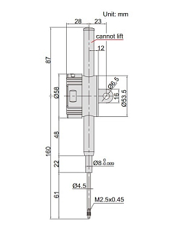 Индикатор ИЧЦ 50.8мм/2.0", 0.001мм/0.00005", INSIZE - фото 2