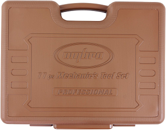 Набор инструмента универсальный 1/4", 1/2"DR с головками торцевыми 12-гранными 1/2"DR, 77 предметов, Ombra - фото 5