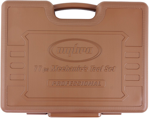 Фото 4 товара Набор инструмента универсальный 1/4", 1/2"DR с головками торцевыми 12-гранными 1/2"DR, 77 предметов, Ombra