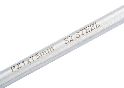 Фото 3 товара Отвертка PZ1 x 75 мм, S2, трехкомпонентная ручка Gross