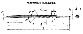 Напильник квадратный 350 №3 мелкая насечка - фото 2