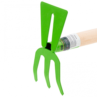 Мотыжка комбинированная, 75 х 380 мм, стальная, деревянная рукоятка, Агроном, Россия, Сибртех - фото 3