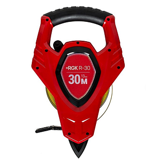 Измерительная рулетка с поверкой 30м 12мм RGK R-30 - фото 1
