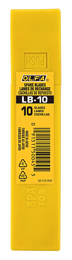 Фото 1 товара OLFA 18 мм, 10шт, Лезвие сегментированное OL-LB-10