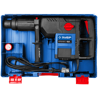 Перфоратор вертикальный ЗПМ-52-1500 ЭК Профессионал ЗУБР 1500 Вт, 120-280 об/мин, 1100-2250 уд/мин, SDS-Max, кейс - фото 9