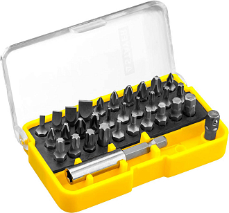 Набор бит STAYER 32 предмета, в компактном боксе,26135-H32 - фото 2