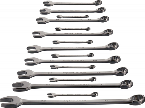 Фото 1 товара Набор ключей гаечных комбинированных в сумке, 8-32 мм, 16 предметов, Ombra