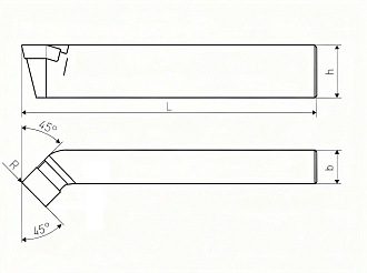 Резец проходной отогнутый 25х16х140 ВК8 2102-0005 ХИЗ - фото 2