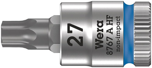 Фото 0 товара 8767 A HF TORX Zyklop Головка торцевая с битой вставкой, 1/4, TX 27 x 28 мм, с фиксацией