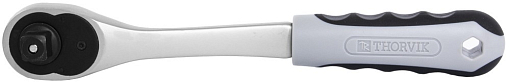 Фото 2 товара Трещоточная рукоятка изогнутой формы 1/4"DR, 72 зубца, THORVIK