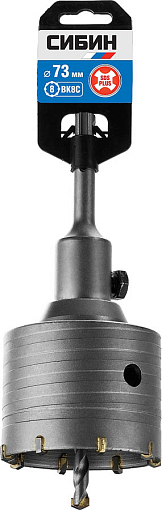 Фото 2 товара Коронка по бетону с державкой СИБИН 73 мм, 29216-73