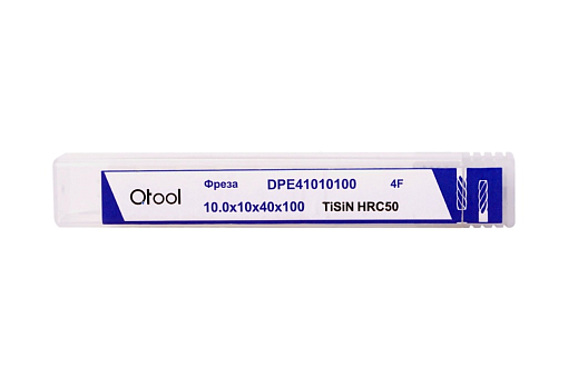 Фото 1 товара Фреза твердосплавная концевая 8,0х8х20х60 z=4 TiSiN Qtool