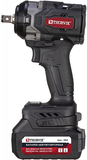 Фото 2 товара Гайковерт ударный аккумуляторный бесщёточный 1/2"DR, 21В, 890 Нм, THORVIK