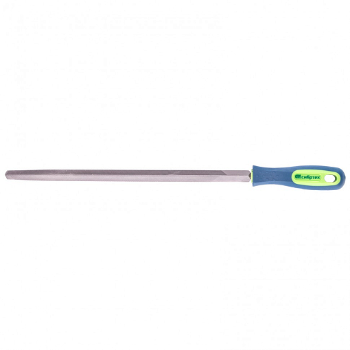 Фото 0 товара Напильник, 300 мм, трехгранный, двухкомпонентная рукоятка, №2 Сибртех