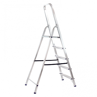 Стремянка, 5 ступеней, алюминиевая, Россия, Сибртех - фото 2