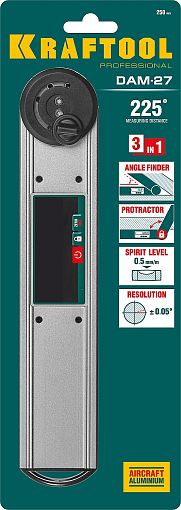Фото 6 товара Угломер электронный KRAFTOOL DAM-27 34684 0-225°, 250 мм