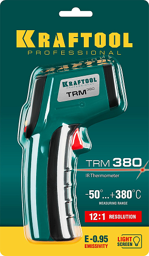Фото 6 товара Пирометр инфракрасный KRAFTOOL TRM-320 45707-380 -50°С +380°С