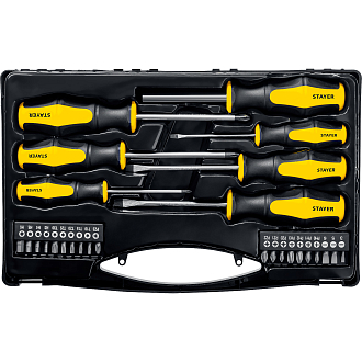 Отвертки с магнитным наконечником Hercules STAYER 27 предм., 25827 Master - фото 6
