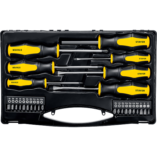 Фото 5 товара Отвертки с магнитным наконечником Hercules STAYER 27 предм., 25827 Master