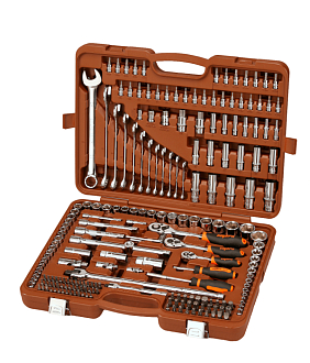 Набор инструмента универсальный 1/4", 3/8", 1/2"DR, 216 предметов, Ombra - фото 1