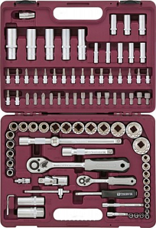 Универсальный набор инструментов 1/4", 1/2"DR с головками торцевыми MultiProf (94 предмета) THORVIK арт. UTS0094MP - фото 2