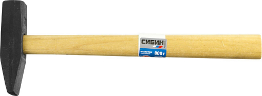 Фото 1 товара Молоток с деревянной рукояткой СИБИН 800г, 20045-08
