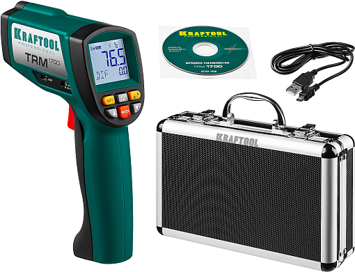 Фото 0 товара Пирометр инфракрасный KRAFTOOL TRM-1700 45701-1650 -30°С +1650°С