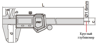 Штангенциркуль электронный ШЦЦ-1 0-150 мм, 0.01 мм, IP67, INSIZE - фото 2