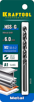Сверло по металлу 29651-6 Pro KRAFTOOL 6 х 93 мм, HSS-G, сталь М2 (S6-5-2), класс A - фото 3
