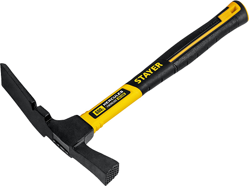 Фото 1 товара Молоток каменщика STAYER 600 г, с фиберглассовой рукояткой, 20161_z01