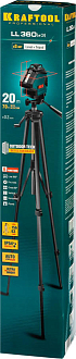 Лазерный нивелир со штативом KRAFTOOL LL360 3 34645-3 Professional линейный - фото 10