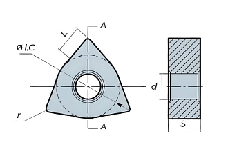 WNGA080412 LF80 токарная пластина Deskar - фото 3