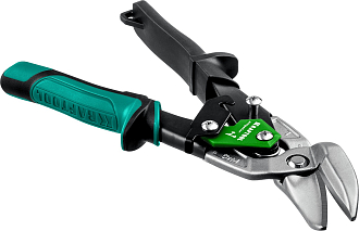 Левые усиленные ножницы по металлу с выносом Alligator 2328-OL KRAFTOOL 250 мм - фото 2