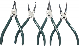 Универсальный набор щипцов для стопорных колец "разжим и сжим" 7", 4 предмета, Jonnesway - фото 3