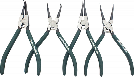 Фото 2 товара Универсальный набор щипцов для стопорных колец "разжим и сжим" 7", 4 предмета, Jonnesway