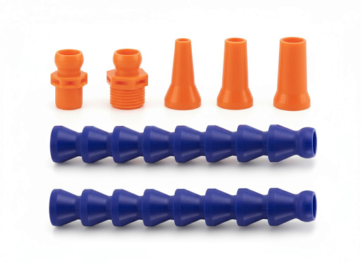 Фото 0 товара Набор трубок СОЖ 3/8" 2шт с соплами и соеденителями Qtool