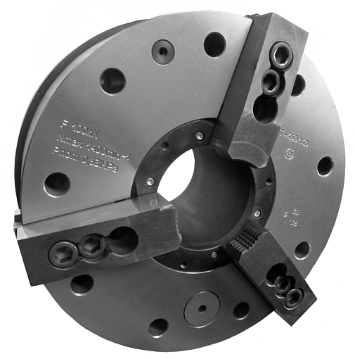 Фото 0 товара Патрон токарный 3-х кулачковый со встроенным пневмоприводом ППT-450.140 БЗСП