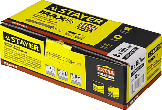 Дюбель-гвоздь полипропиленовый с потайным бортиком STAYER 80 x 8 мм, 50 шт., 30645-08-080 - фото 2