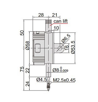 Индикатор ИЧЦ 12.7мм/0.5" дел 0.01мм/0.0005", INSIZE - фото 2