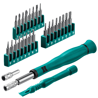 Отвертка Отвёртка для точных работ со сменными битами X-Electronics 28 предметов, Kraftool - фото 8