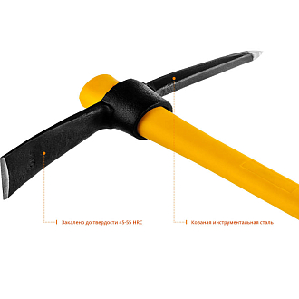Кирка с фиберглассовой рукояткой STAYER 1000 г, 900 мм, 20179-10 - фото 3